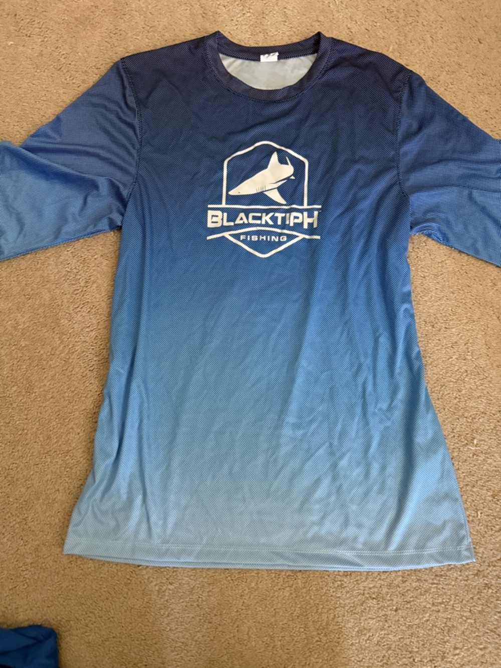 Men's Blue Gradient Rash Guard